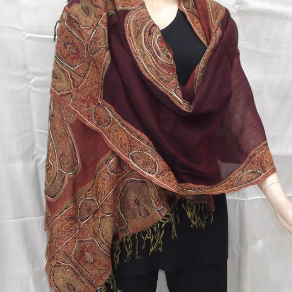 Echarpe cachemire paillette