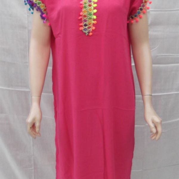 Caftan pompon panaché