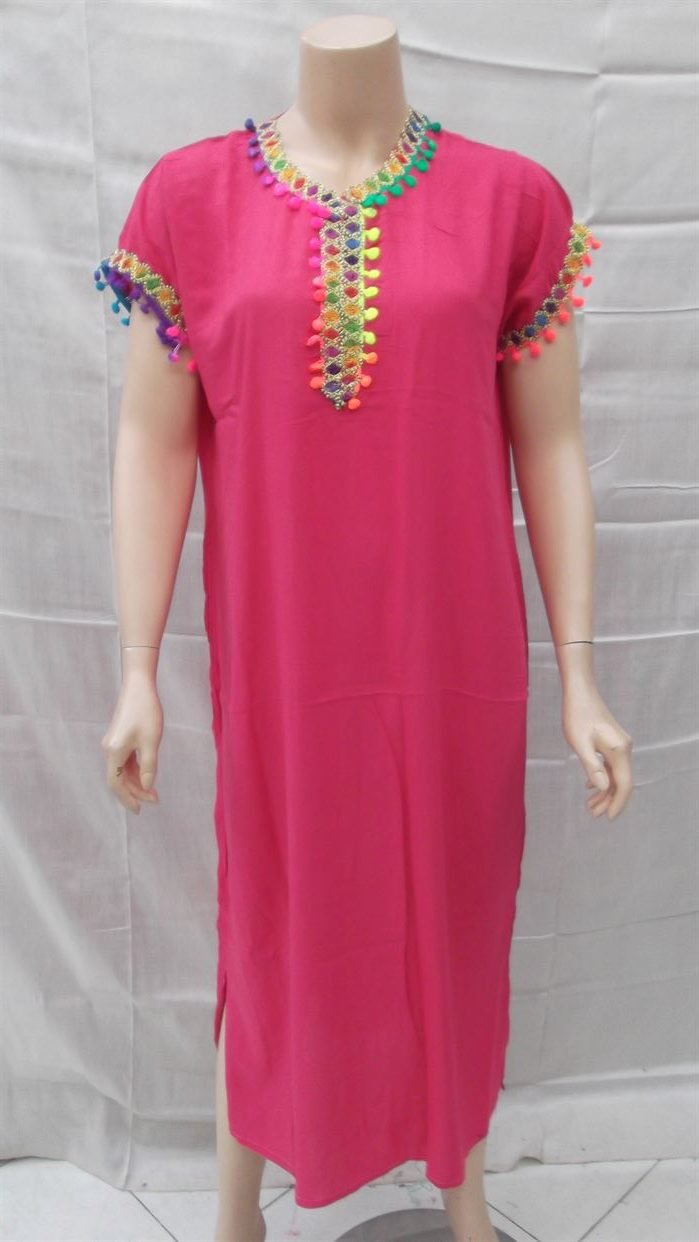 Caftan pompon panaché