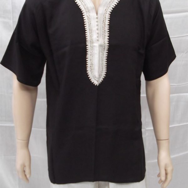 Tunique homme demi-col