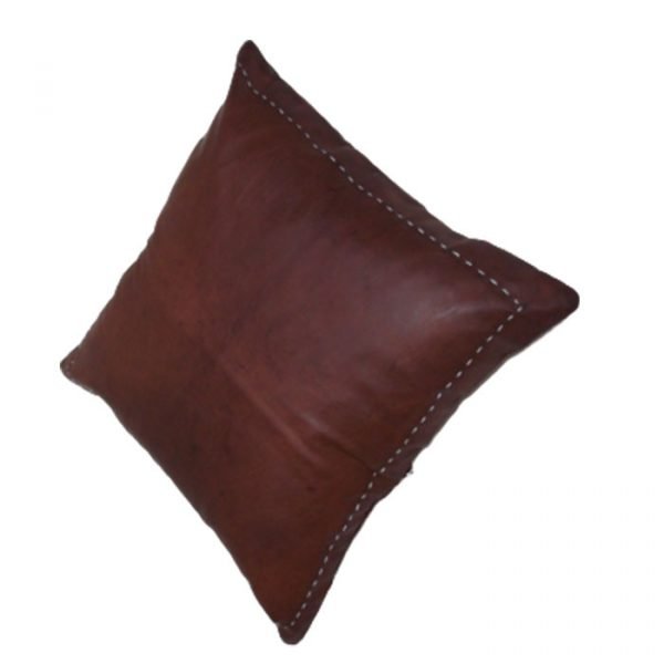 Coussin cuir 4
