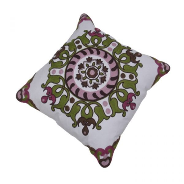 Coussin broderie coton 17