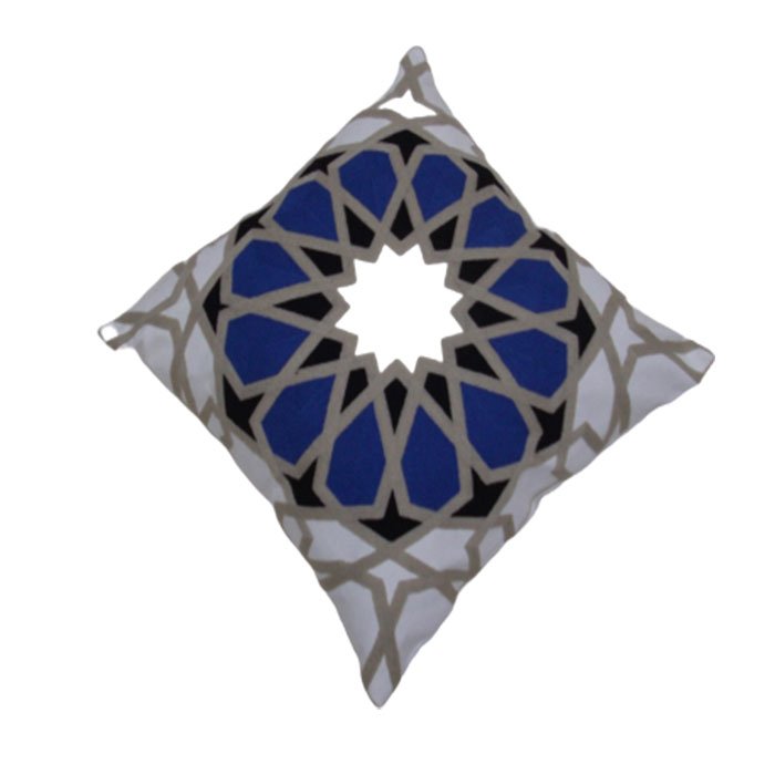 Coussin broderie coton 13