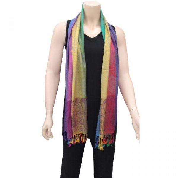 Echarpe arc en ciel 14
