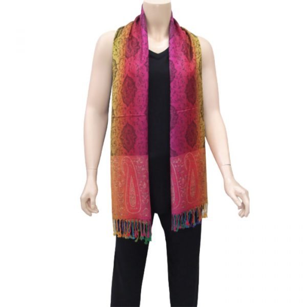 Echarpe arc en ciel 4