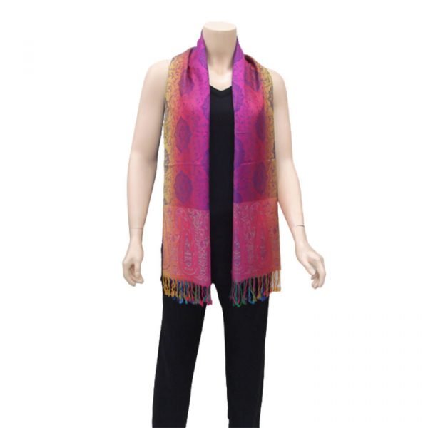 Echarpe arc en ciel 5