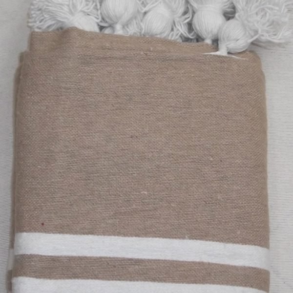 Couverture Pompom Rayé 7