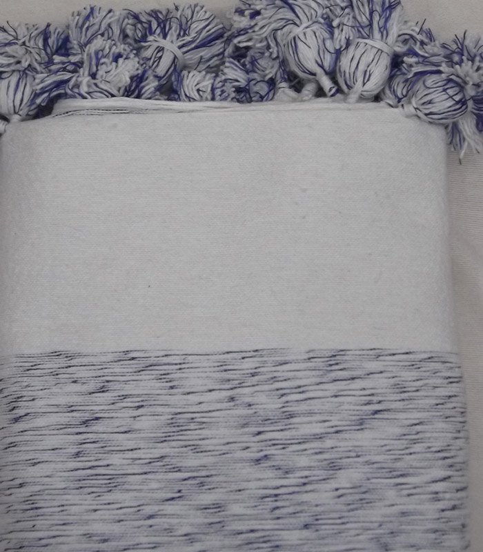 Couverture Pompom Rayé 12