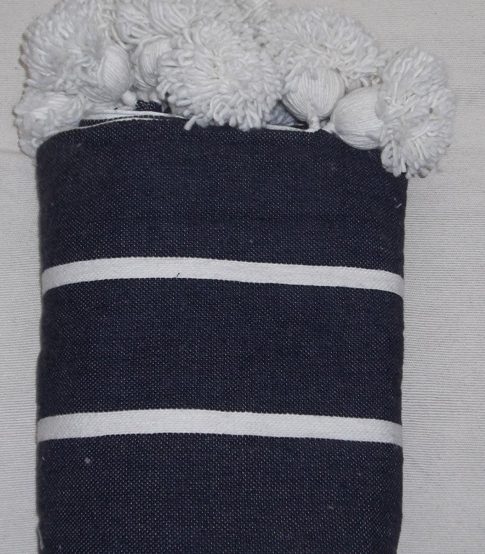 Couverture Pompom Rayé 15