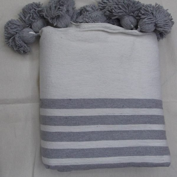 Couverture Pompom Rayé 23