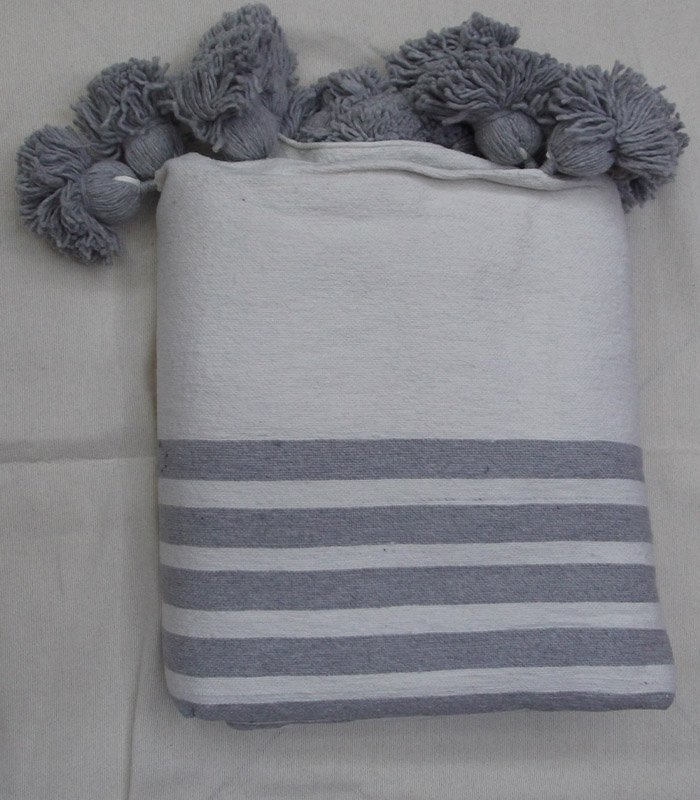 Couverture Pompom Rayé 23