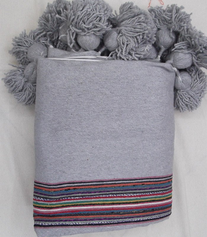 Couverture Pompom Rayé 20