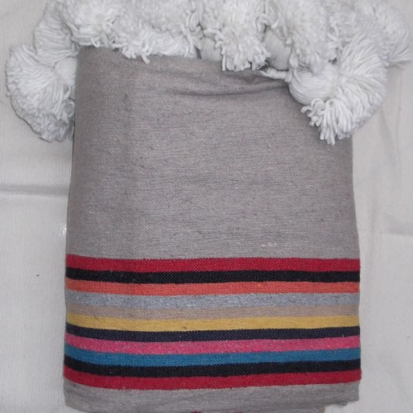 Couverture Pompom Rayé 21