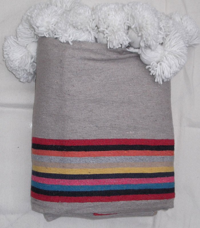 Couverture Pompom Rayé 21