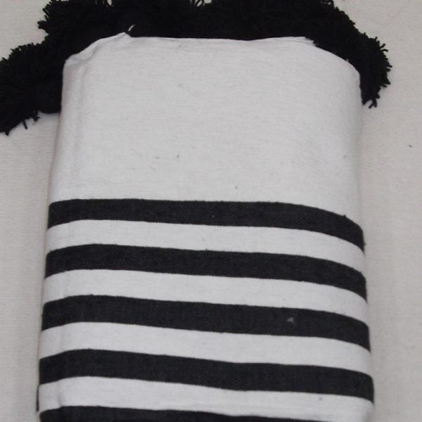 Couverture Pompom Rayé 4