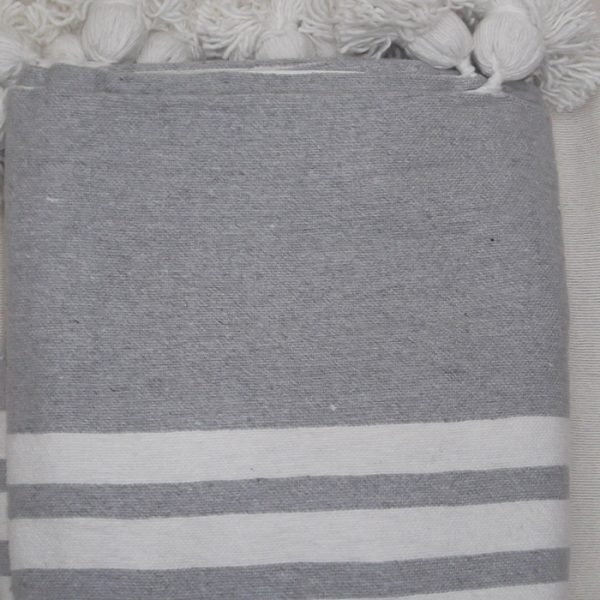 Couverture Pompom Rayé 5