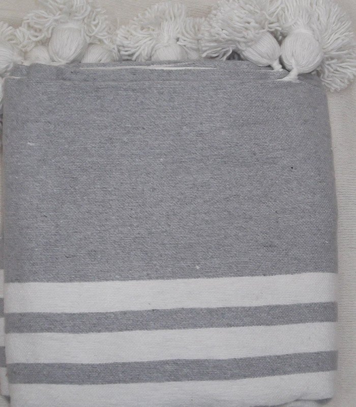 Couverture Pompom Rayé 5