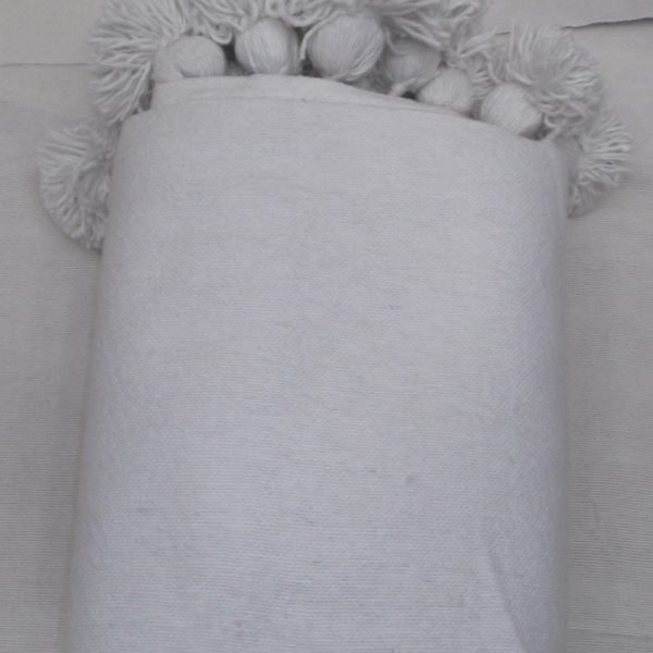 Couverture Pompom Unie 9